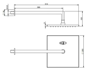 X-CHANGE - Recessed brass shower set with hand shower by Rubinetterie Treemme - view 3